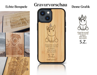 INDIVIDUELL iPhone 14 Bambus-Kunststoff